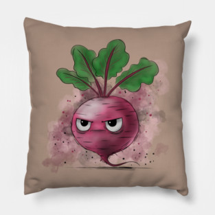 Grumpy Beet Pillow