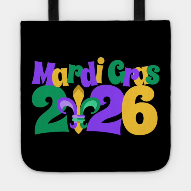 Mardi Gras 2026 fleur-de-lis Tote by HolidayBug