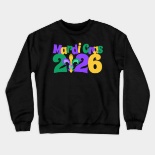 Mardi Gras 2026 fleur-de-lis Crewneck Sweatshirt