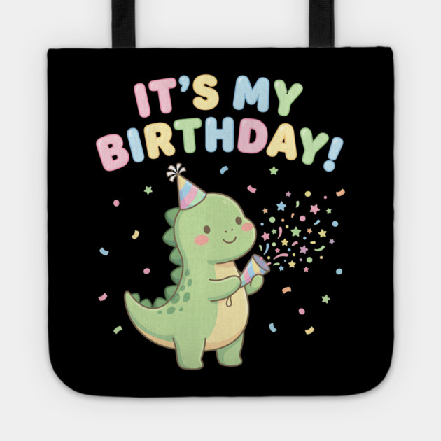 It’s My Birthday Dino Tote by ArtistTee ⭐⭐⭐⭐⭐
