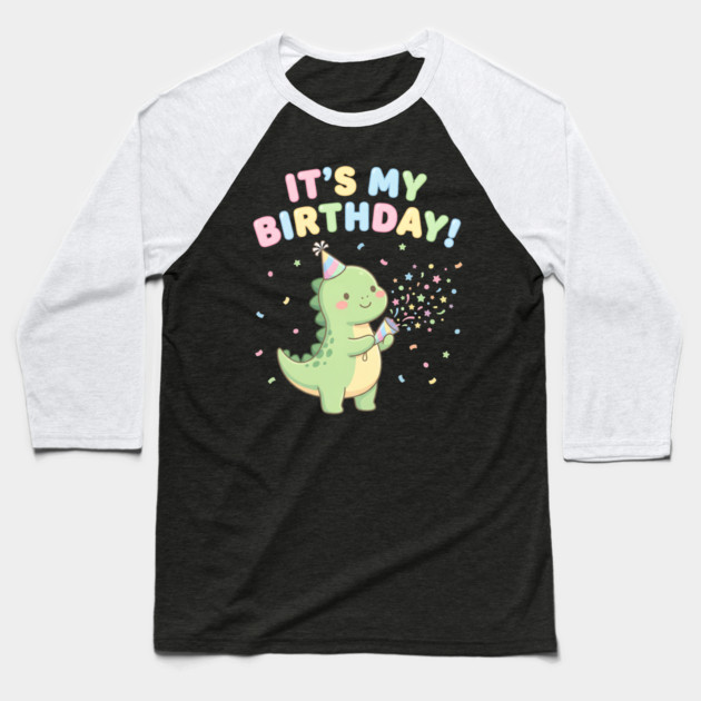 It’s My Birthday Dino Baseball T-Shirt by ArtistTee ⭐⭐⭐⭐⭐