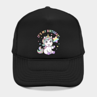 It’s My Birthday Unicorn – Cute Star Balloon Girls Birthday Hat