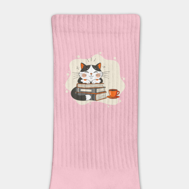 Blissful Bookworm Cat by enrynz