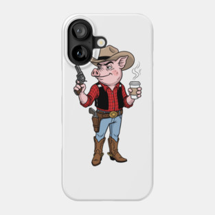 Pig Gunslinger Phone Case