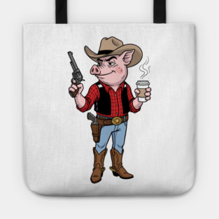 Pig Gunslinger Tote