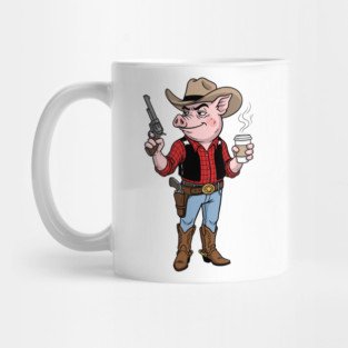 Pig Gunslinger Mug