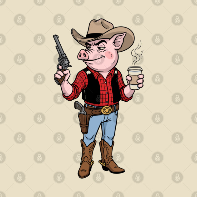 Pig Gunslinger by enrynz