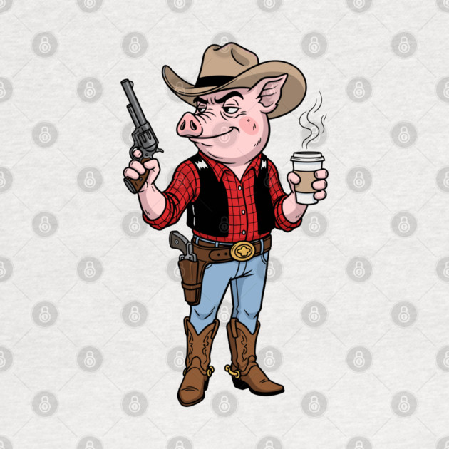 Pig Gunslinger by enrynz