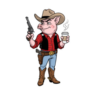 Pig Gunslinger T-Shirt