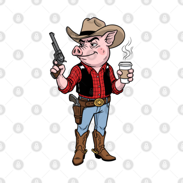 Pig Gunslinger by enrynz
