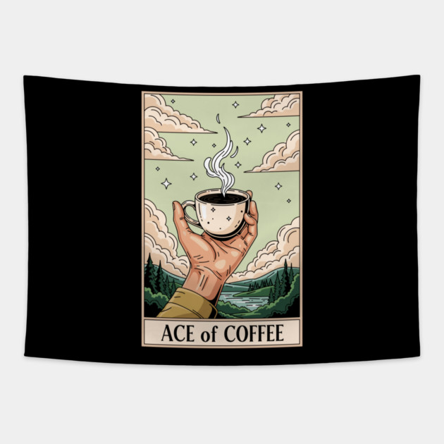 Ace Of Coffee Tapestry by enrynz