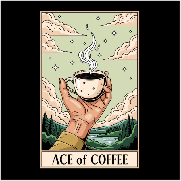 Ace Of Coffee Wall Art by Digironin
