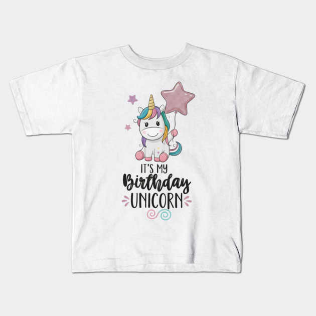It’s My Birthday Unicorn Kids T-Shirt by ArtistTee ⭐⭐⭐⭐⭐