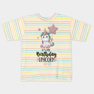 It’s My Birthday Unicorn Kids T-Shirt