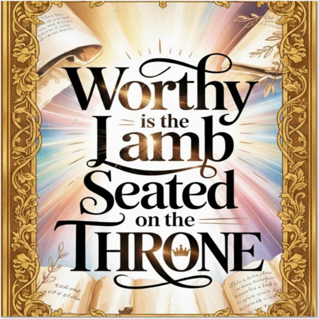Worthy is the Lamb Seated on The Throne Wall Art by Gospel MotiVVaTTi