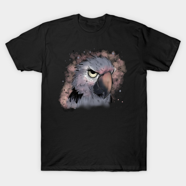 Grumpy Psittacus Parrot T-Shirt by H. R. Sinclair