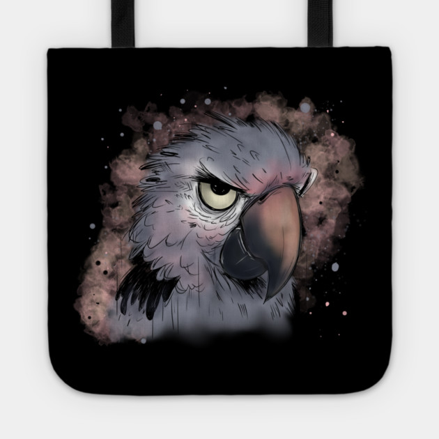 Grumpy Psittacus Parrot Tote by H. R. Sinclair