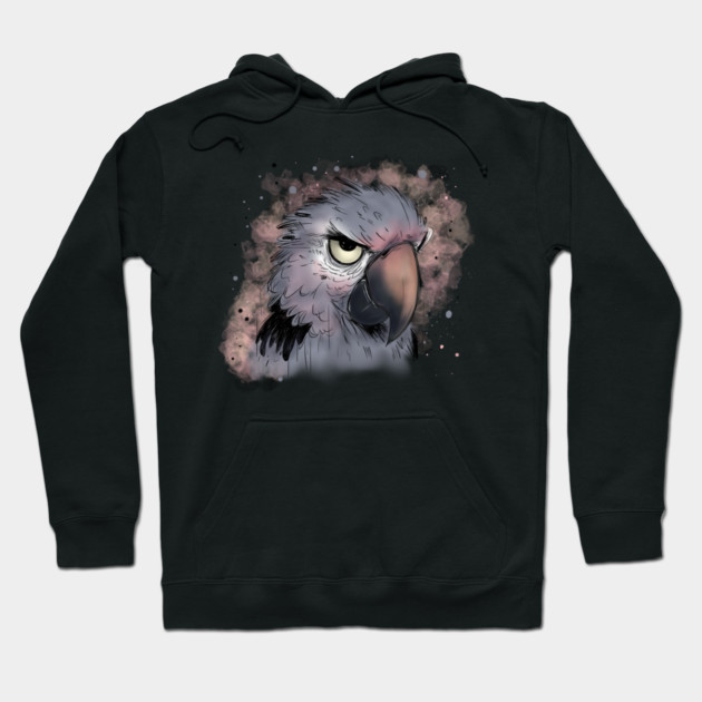 Grumpy Psittacus Parrot Hoodie by H. R. Sinclair