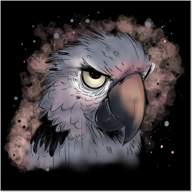 Grumpy Psittacus Parrot Wall Art by H. R. Sinclair