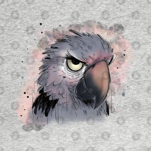 Grumpy Psittacus Parrot by H. R. Sinclair