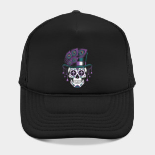 Mardi Gras Skull Top Hat New Orleans Witch Doctor Voodoo Hat