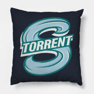 PWHL Seattle Torrent Logo Pillow