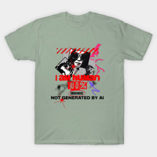 I Am Human, Not AI T-Shirt