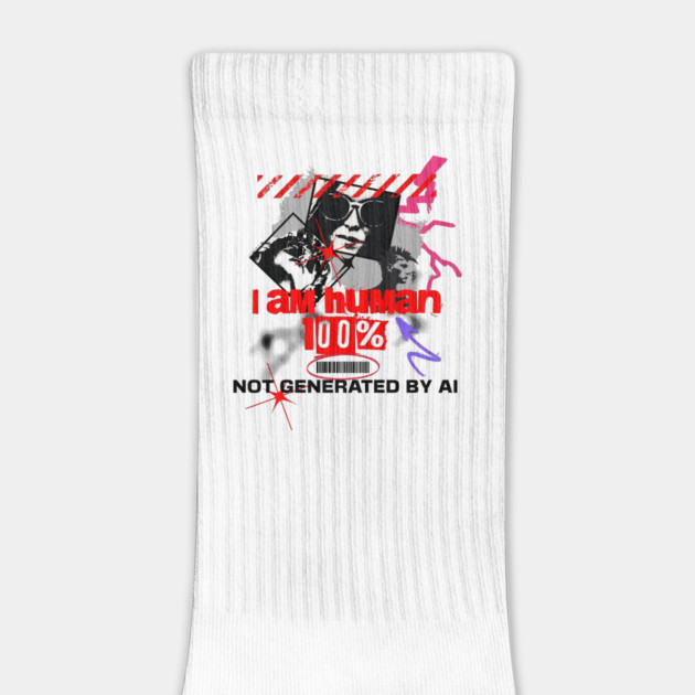 I Am Human, Not AI by Cool Monkey Designs