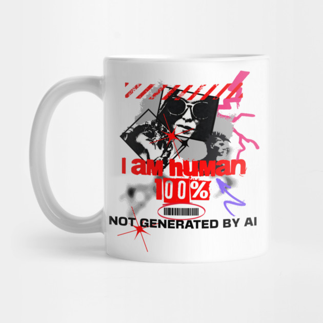 I Am Human, Not AI by Cool Monkey Designs