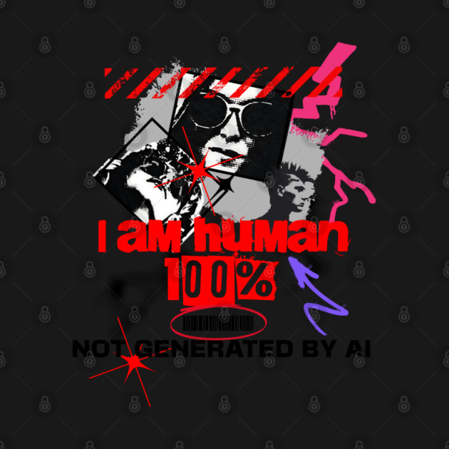 I Am Human, Not AI by Cool Monkey Designs