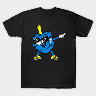 Dabbing Dreidel Happy Hanukkah Dancing Chanukah Jew Jewish T-Shirt