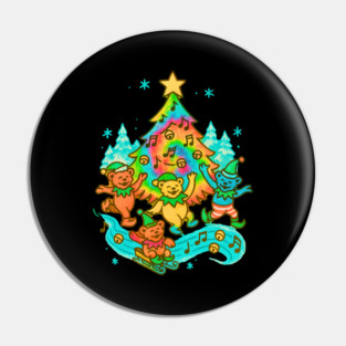 Deadhead Christmas Pin