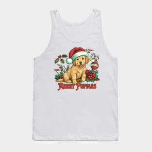 Puppy Christmas Tank Top