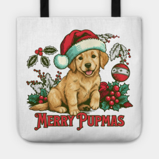 Puppy Christmas Tote
