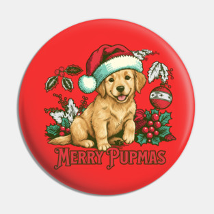 Puppy Christmas Pin