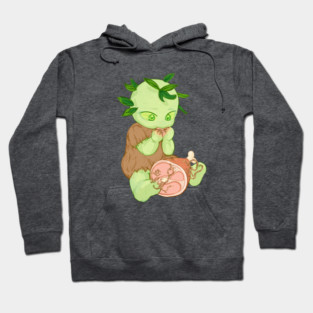 Baby Huntress Wizard eating meat, fan art inspired by Fionna and Cake season 2 Hoodie