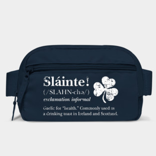 Slainte! Irish toast (white design) Bag