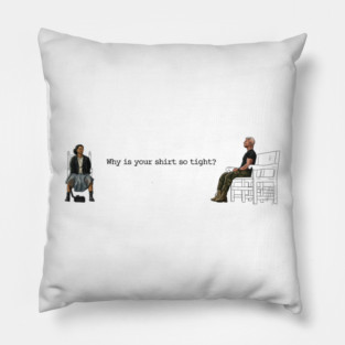 One Battle After Another: Why Is Your Shirt So Tight? Pillow