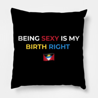 Being Sexy is My Birth Right Antigua Pillow