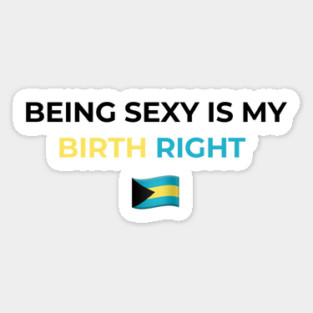 Being Sexy is My Birth Right Bahamas Magnet