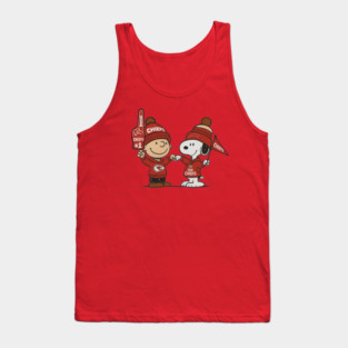 Snoopy-Kansas-City- Chiefs Tank Top
