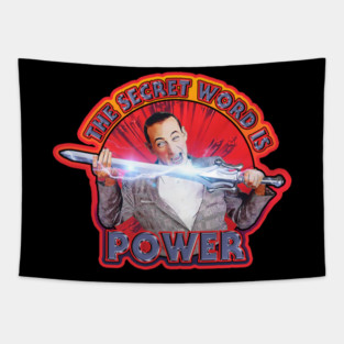 The secret word is POWER Tapestry