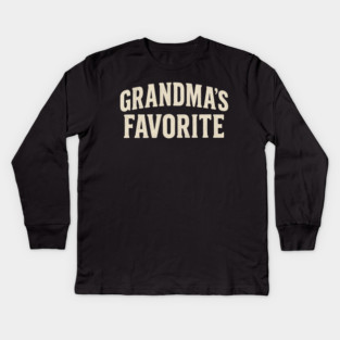 Grandma’s Favorite Kids Long Sleeve T-Shirt
