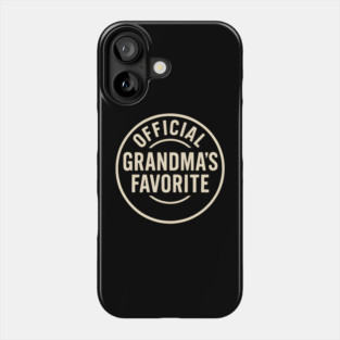 Official Grandma’s Favorite – Distressed Vintage Typography Phone Case