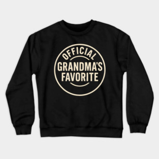Official Grandma’s Favorite – Distressed Vintage Typography Crewneck Sweatshirt