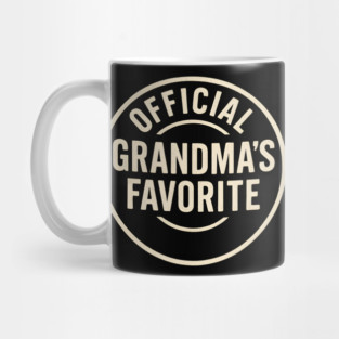 Official Grandma’s Favorite – Distressed Vintage Typography Mug