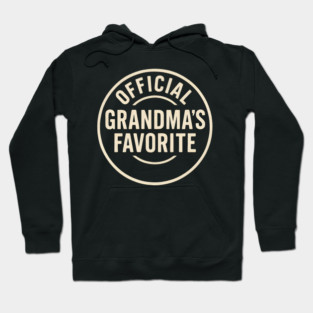 Official Grandma’s Favorite – Distressed Vintage Typography Hoodie