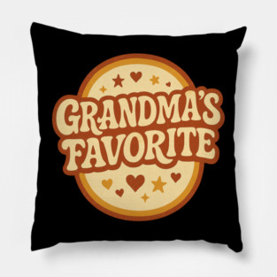 Grandma’s Favorite - Retro Vintage Grandma Pillow
