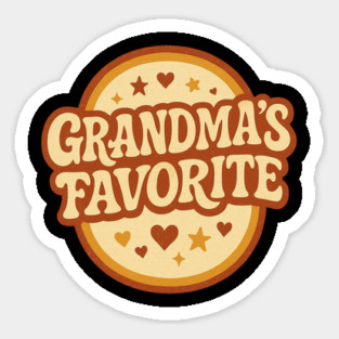 Grandma’s Favorite - Retro Vintage Grandma Magnet