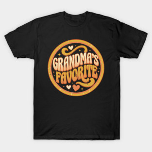 Grandma's Favorite Shirt Funny Grandparent Grandchild Gift T-Shirt